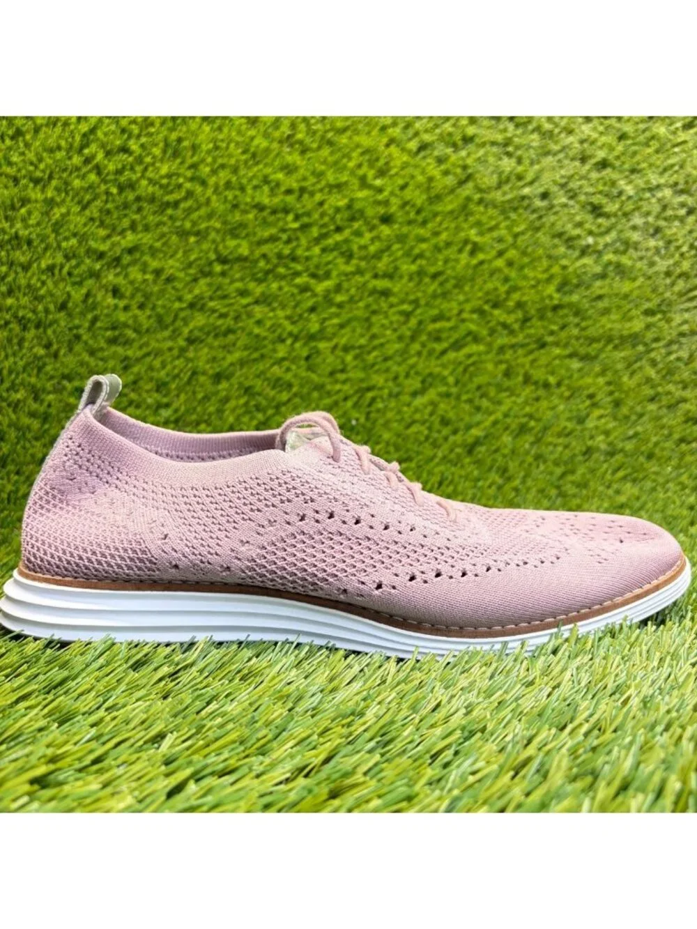 Cole Haan OriginalGrand Stitchlite Women Size 9 Pink Casual Wingtip Oxford Shoes